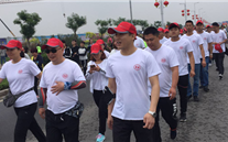 “放松心情，，，，，磨砺意志，，，，，超越自我” 正定公司参加徒步走活动